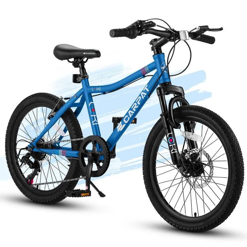Blue 20 in., Blue 20 in. 7 Stufen Stahl Teenager Mountain Bike Kinder & # x27; Fahrräder, 7 Stufen