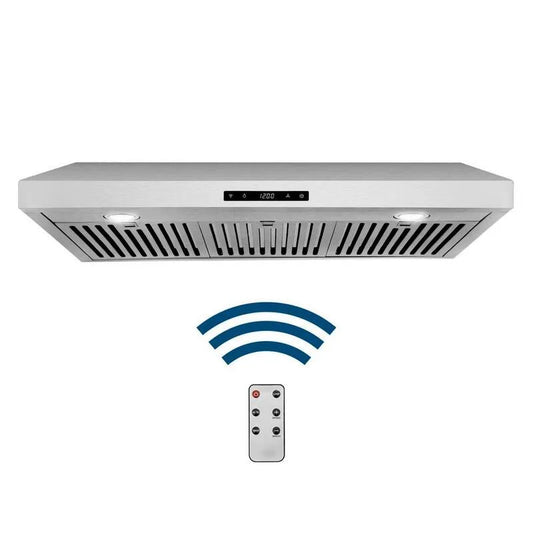 Dunstabzugshaube, Touch Controls, Edelstahl, 500 CFM, 36 in., LED-Leuchten, Unter Schrank