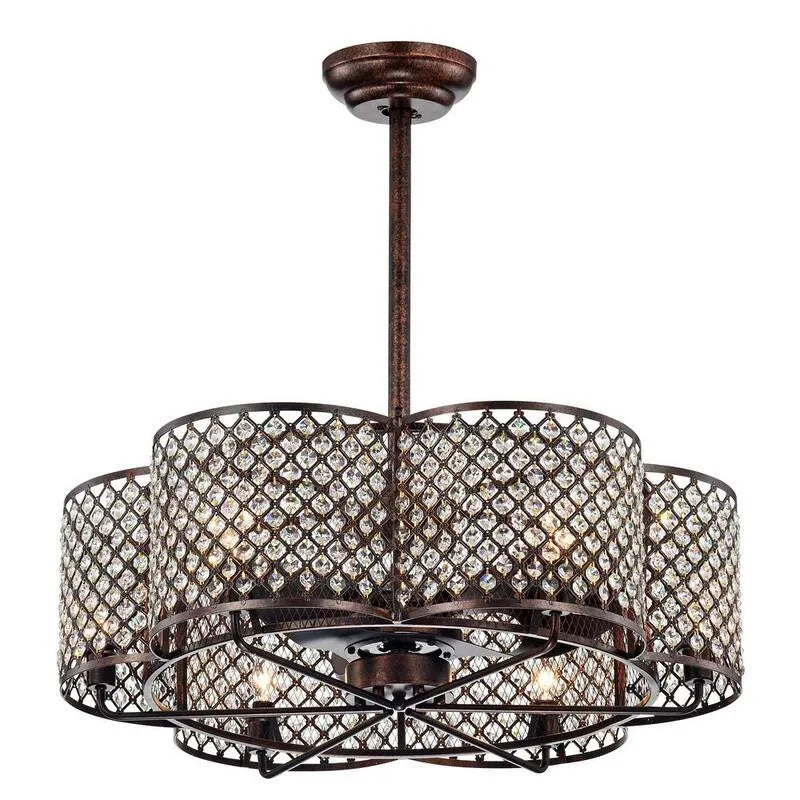 Deckenventilator, 30 in., Innenbereich, mit Fernbedienung, Braun, Ferngesteuerte Luftzirkulation