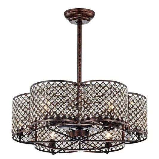 Deckenventilator, 30 in., Innenbereich, mit Fernbedienung, Braun, Ferngesteuerte Luftzirkulation