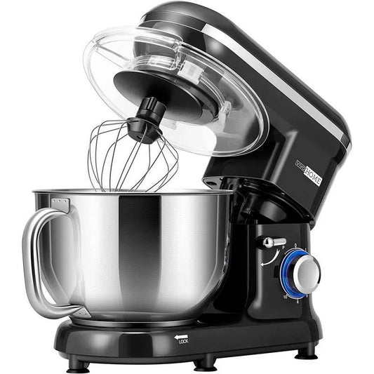 Stufen Schwarz Tilt-Head Küche Stand 660-Watt, 6 Qt, Dough Hook und Wire Whip