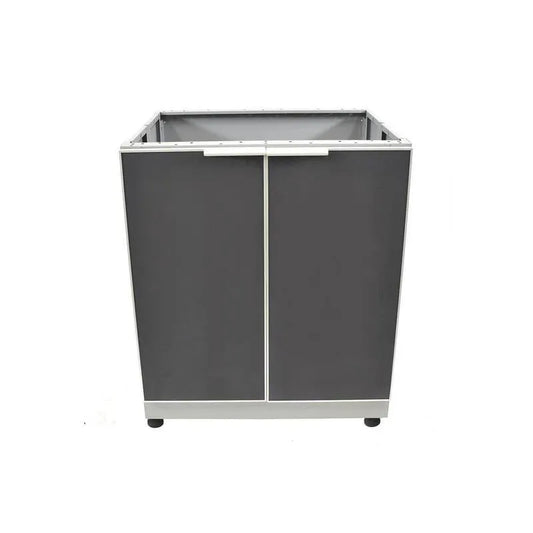 2-Door Speicherschrank 2-Tür, 30 Zoll, 25, 25 Zoll, 37, 25 Zoll, Aluminium, Outdoor, Grau, 25.25 in, 37.25 in, 30 in, Schiefergrau, Garten-Küchenschränke
