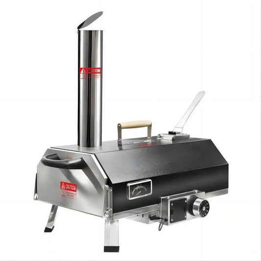 Holzfeuerte Garten-Pizzaofen, kompaktes tragbares Design, 12 in.