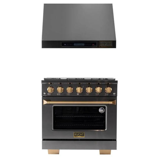 Dunstabzugshaube 6-Burners, 36 in., 5. 2 cu ft, Edelstahl, Titanplatten, Erdgas, unter Kabinett, 5.2 cu. ft