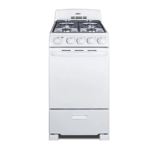 Gas Herd, 20 in., 2. 3 cu. ft, Gas Kochgeräte mit Brennerkonfiguration, Weiß, 2.3 cu. ft