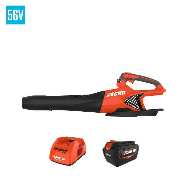 ECHO 5. 0Ah, 549 CFM, 56V, kabellos Design, eFORCE 56V 158 MPH 549 CFM kabellos Akku Powered Handheld Laubbläser mit Batterie und Schnellladegerät, 5.0Ah