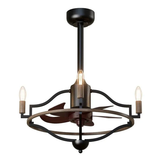 Deckenventilator, Fernbedienung, 14. 96 in., Innen, mit Fernbedienung, Schwarz, 14.96 in, Deckenventilatoren mit Beleuchtung