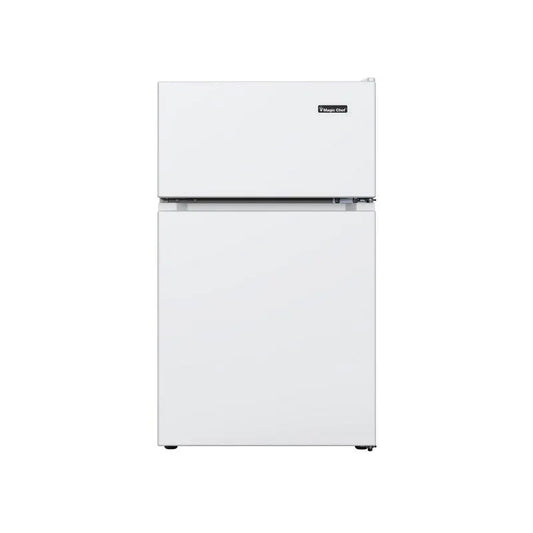 2-Door Magic Chef 2-Tür-Kühlschrank, 3. 1 cu. ft, Weiß, Gefrorene Lebensmittel-Lagergerät, 3.1 cu. ft