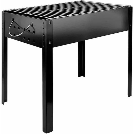 Burner Grill Holzkohle Barbecue Grill, 14 in., Mini Tabletop Camping Grill BBQ in Schwarz, kompaktes tragbares Design