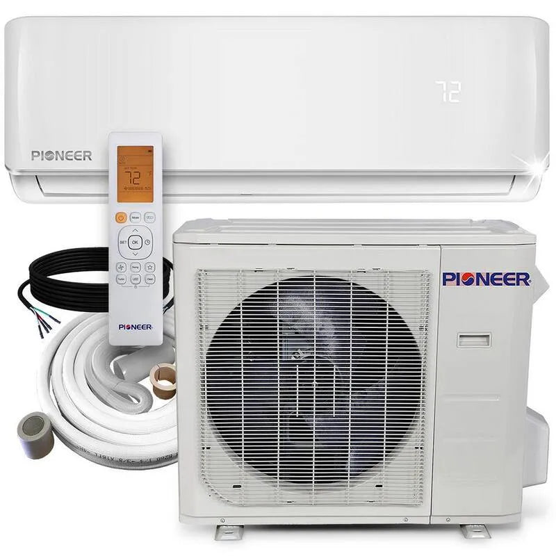 Pioneer Pionier SEER2 kanalloses Mini-Split-System, 2, 5 Tonnen, 18, 6 SEER2, 30000 BTU, 230V, Variable Geschwindigkeit, 30,000 BTU