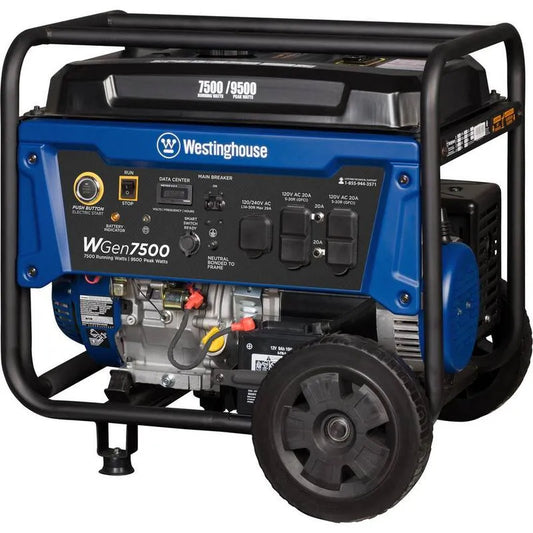 Westinghouse 9500/7500-Watt tragbarer Generator, kompaktes tragbares Design