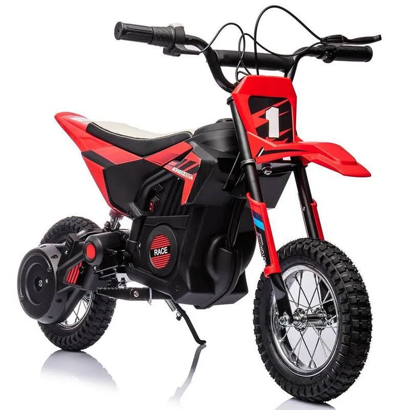 13. 6MPH, 24V, 250W, Geschwindigkeit einstellbar auf 13. 6MPH, Pneumatische Reifen, rutschfester Griff, Rot