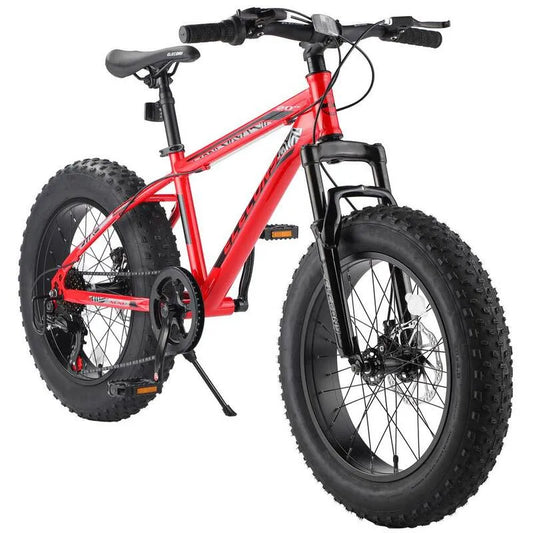 20 in., 20 in. Girls 7 Stufen Mountain Bike Dual Disc Bremse in Rot, 7 Stufen