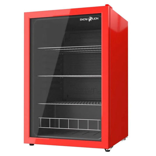 Kühlschrank, 4. 6 cu. ft, Premium 4. 6 cu, Reversible Tür und Ruhiger Betrieb, Rot, 4.6 cu. ft