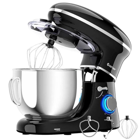 Stufen Schwarz Edelstahl Stand 6-Stufen, 660W, 6, 3 qt, 660W 6, 3 qt. Schwarz Edelstahl Stand Mixer mit Teighaken, 6.3 qt