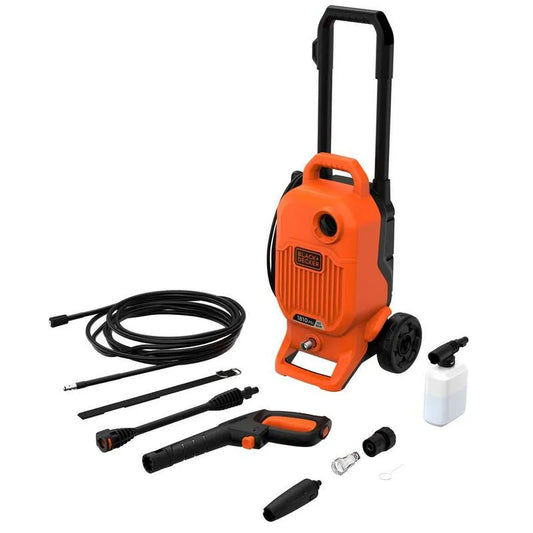 Hochdruckreiniger, Schwarz+DECKER, 1700 PSI, 1. 2 GPM, Kaltwasser-Elektrodruckwaschanlage, Integrierte Wand- und Schlauchlagerung