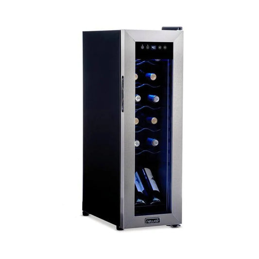 12-Wine, Series 12 in. Single Zone Temperature Bottles Getränke & Weinkühlschrank in, Shadow, Edelstahl, 12 in.