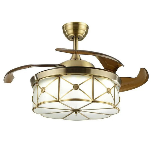 3-Color Decke Ventilator 3-Farbe, 36 in., Fernbedienung, Innen, mit Fernbedienung, Braun