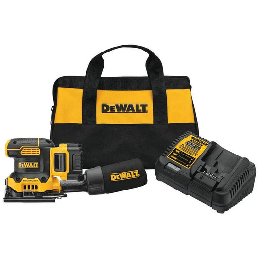 DEWALT 5. 0Ah, kabellos Design, 20V MAX XR kabellos bürstenlos 1/4 Blatt variabler Geschwindigkeit Sander mit, 5.0Ah