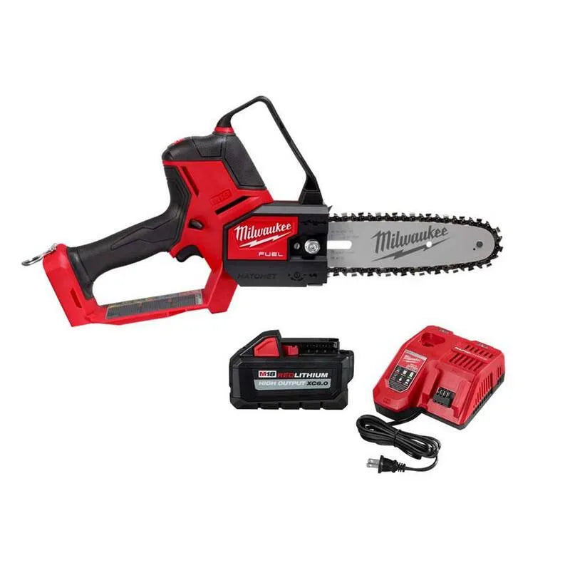 Milwaukee FUEL 8 M18 Kettensäge, 8 in., 18V, Schnellladegerät, 6. 0 Ah, Bürstenlos, Batterie, 6.0 Ah