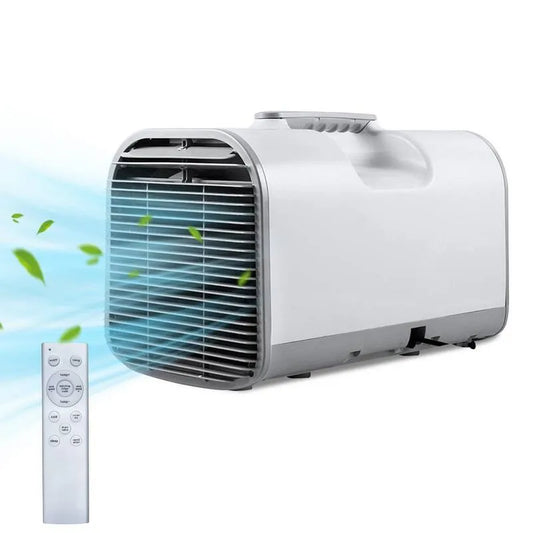 Klimaanlage 4500 BTU Portable, kompaktes tragbares Design, mit Luftentfeuchter mit Fernbedienung in Grau, 150 qm