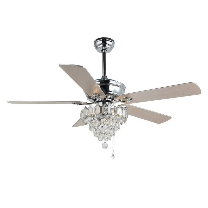 Deckenventilator, 52 in., Fernbedienung Included, Innenbereich, Reversible, Chrome