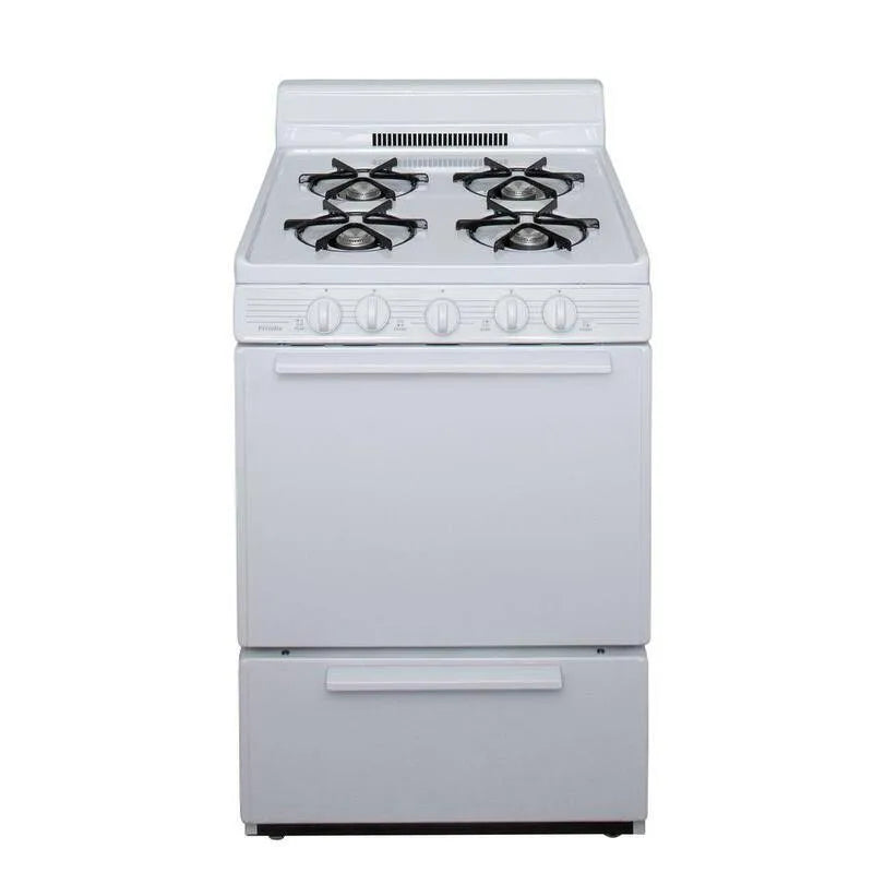 Gas Herd, 24 in., 2. 97 cu. ft, Gas Kochgeräte mit Brennerkonfiguration, Weiß, 2.97 cu. ft, Gasherde mit einem Backofen