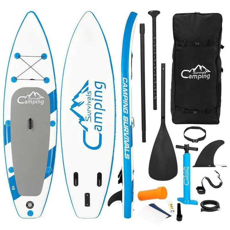 Blau und Weiß, 10 ft, Paddle Board aufblasbares Surfboard