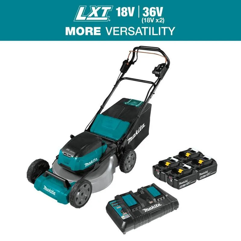 Makita Lawn Mower, kabellos Design, 21 in., 18V, 36V, 5. 0 Ah, 5.0 Ah