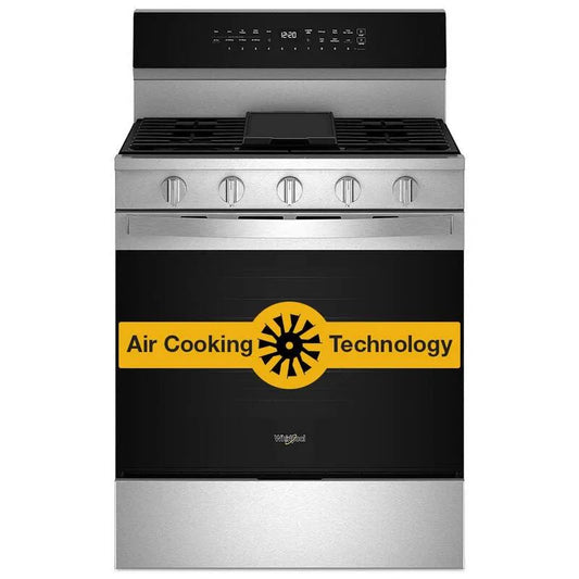 Whirlpool 5-Burners Freistehende Gas Smart Herd, Edelstahl, 30 in.