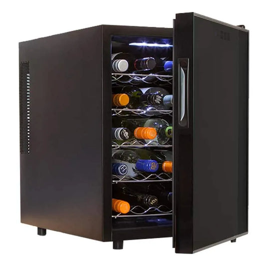 Kühlschrank, Schwarz 1, 7 cu ft.. 48L Freistehender thermoelektrischer Weinkühlschrank, 1.7 cu. ft