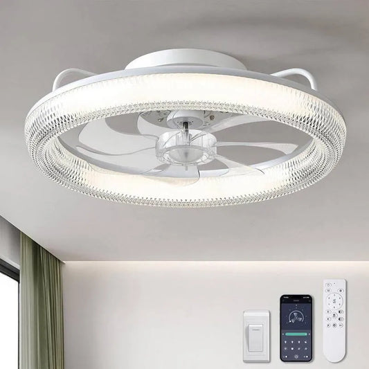 Deckenventilator, 20 in., Innen, mit Fernbedienung, Weiß, Fernbedienung, Deckenventilatoren mit Beleuchtung