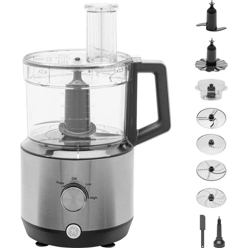 GE 12, 3 Variable GEschwindigkeiten, Edelstahl, -Cup Food Processor